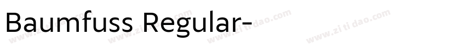 Baumfuss Regular字体转换